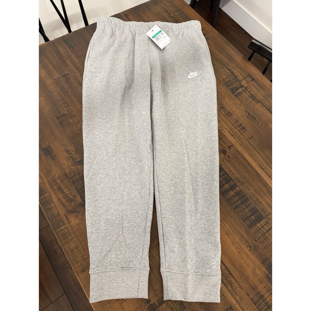 Men's Nike Sportswear Club Fleece Joggers Sweatpants Grey BV2671-063 Sz XL NWT